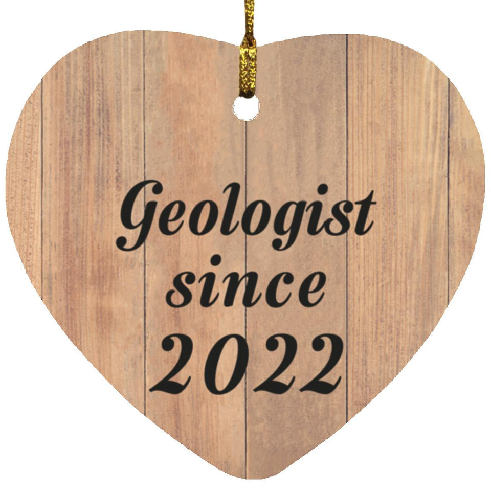 Geologist Since 2022 - Heart Ornament C