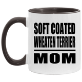 Soft Coated Wheaten Terrier Mom - 11oz Accent Mug Black