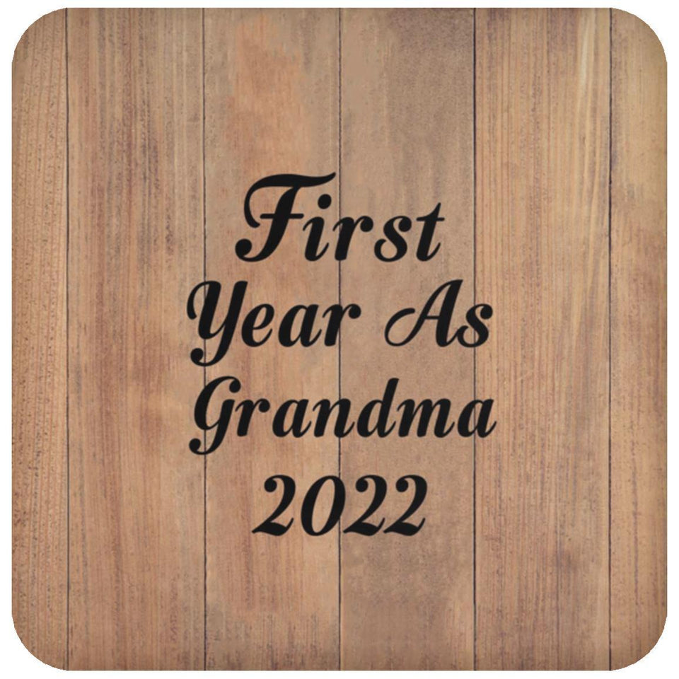 First Year As Grandma 2022 - Drink Coaster C