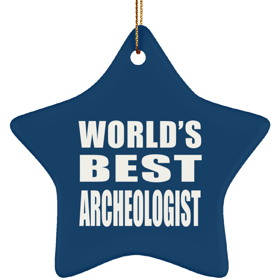 World's Best Archeologist - Star Ornament