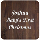 Joshua Baby's First Christmas - Drink Coaster D