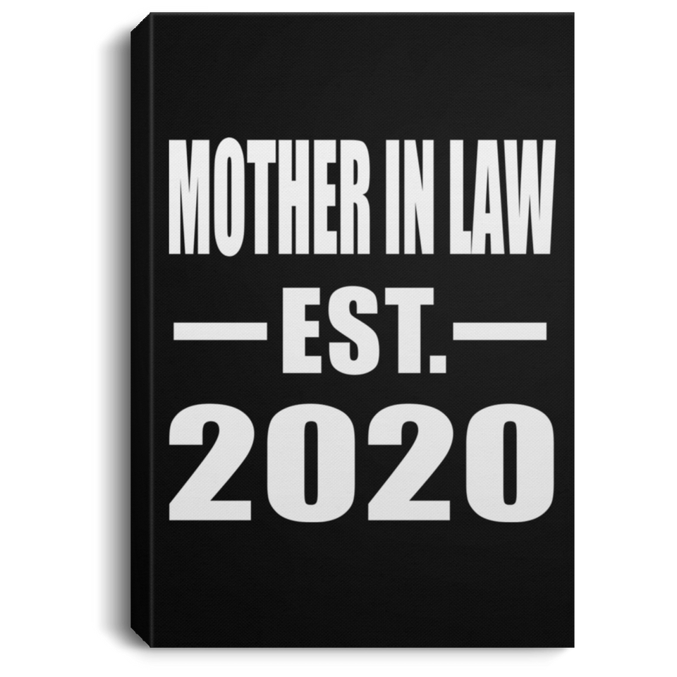 Mother In Law Established EST. 2020 - Canvas Portrait