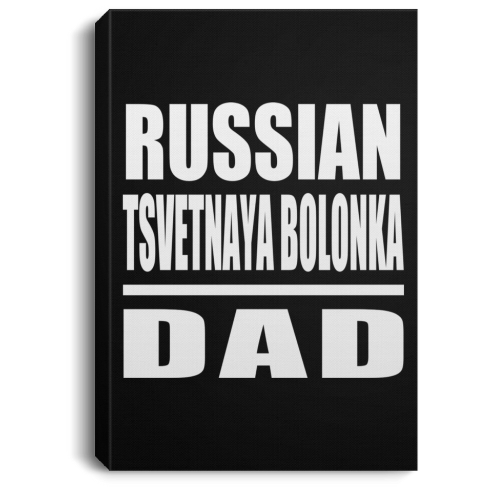 Russian Tsvetnaya Bolonka Dad - Canvas Portrait