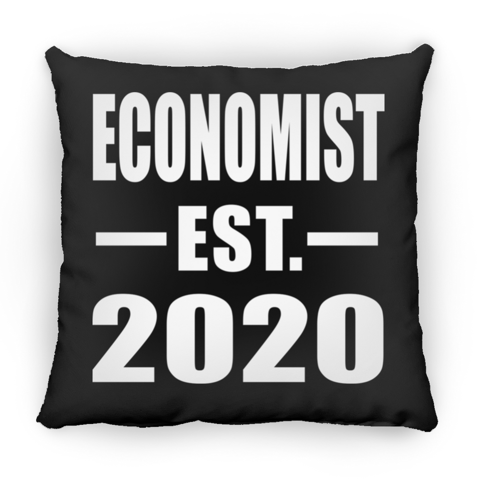 Economist Established EST. 2020 - Throw Pillow Black