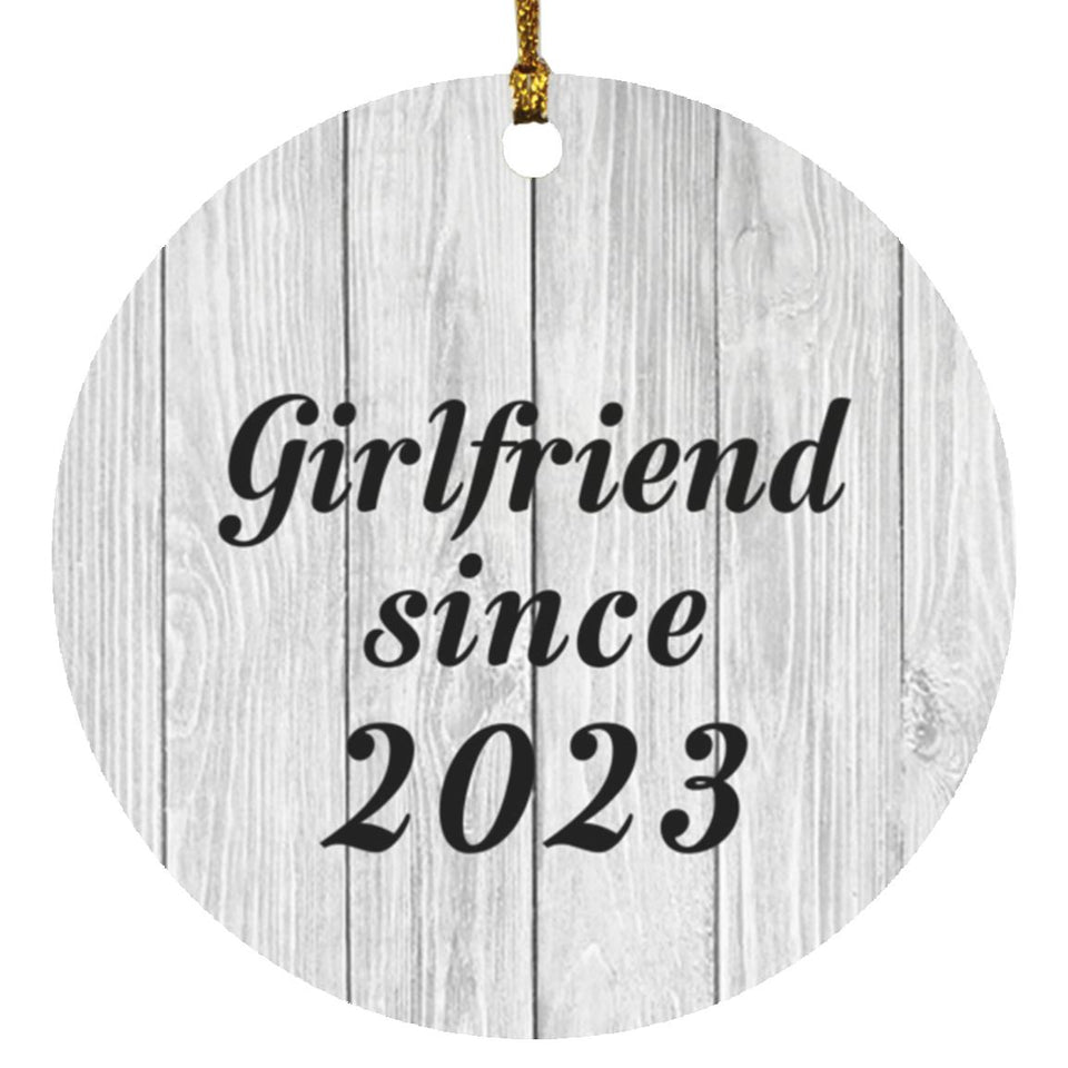 Girlfriend Since 2023 - Circle Ornament F