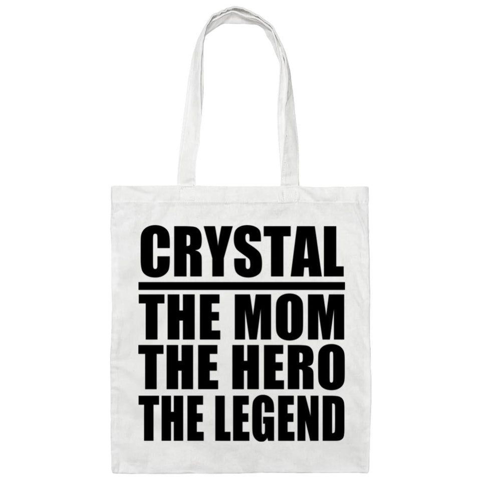 Crystal The Mom The Hero The Legend - Tote Bag White