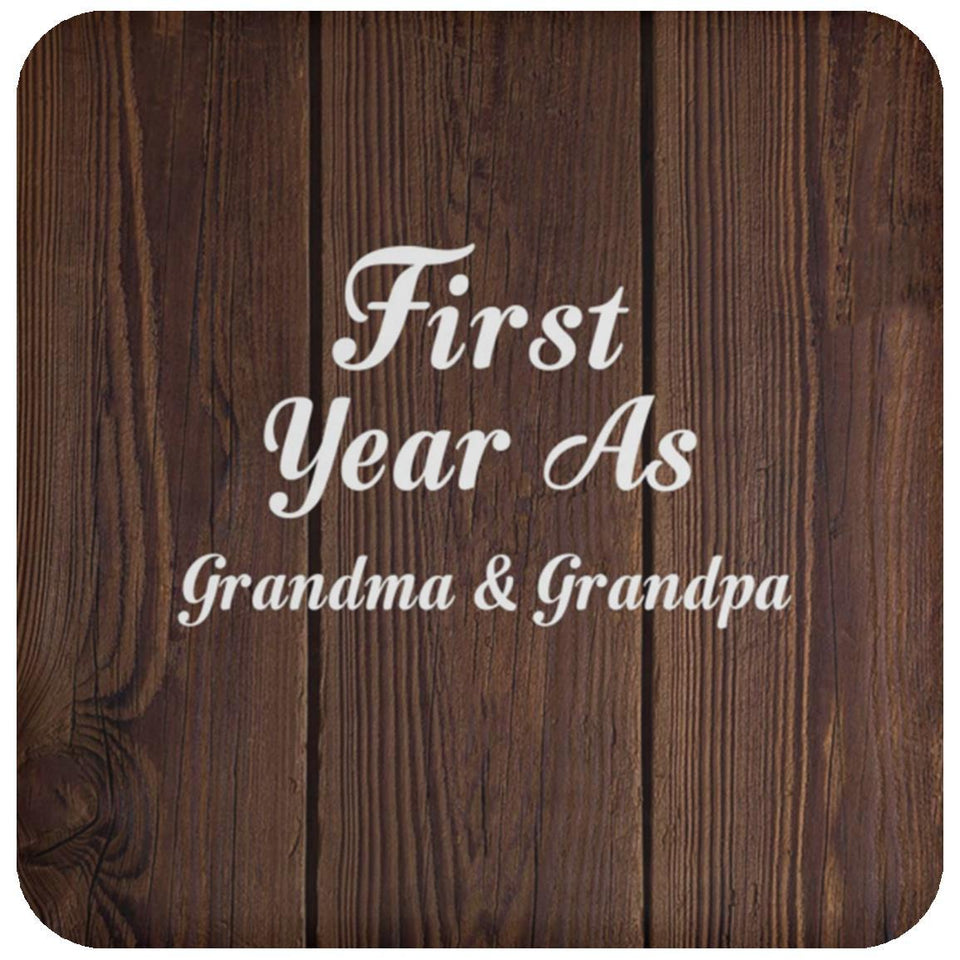 First Year As Grandma & Grandpa - Drink Coaster D