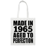 59th Birthday Made In 1965 Aged to Perfection - Tote Bag White
