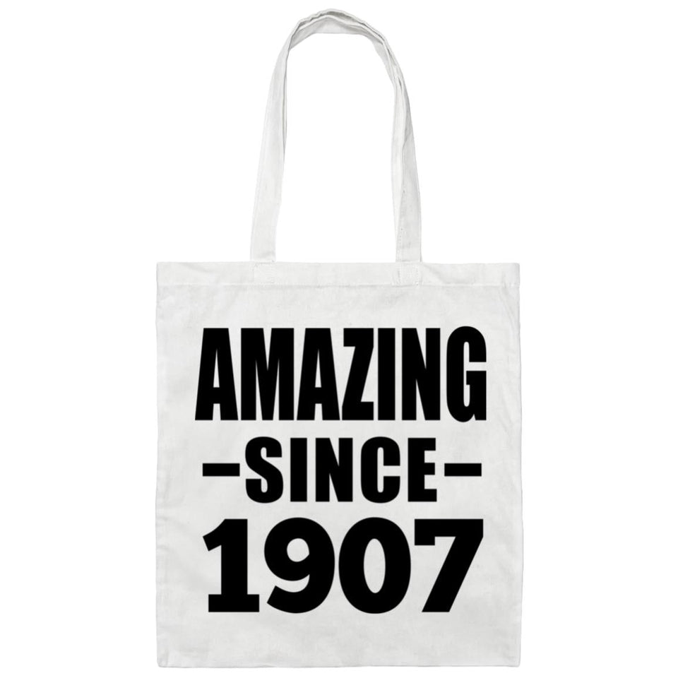 117th Birthday Amazing Since 1907 - Tote Bag White