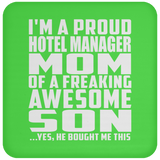 Proud Hotel Manager Mom Of Awesome Son - Drink Coaster