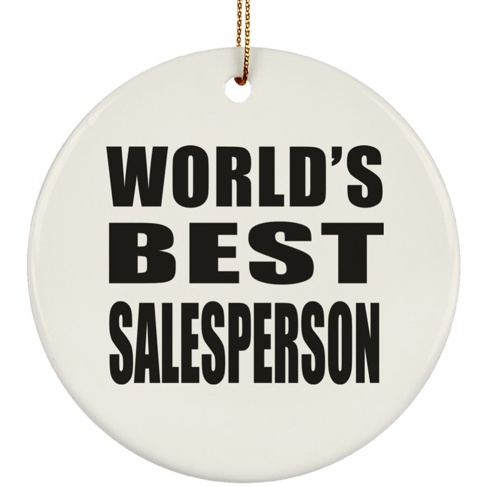 World's Best Salesperson - Circle Ornament