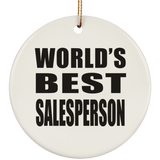 World's Best Salesperson - Circle Ornament