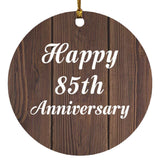 Happy 85th Anniversary - Circle Ornament D