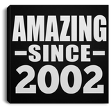 22nd Birthday Amazing Since 2002 - Canvas Square