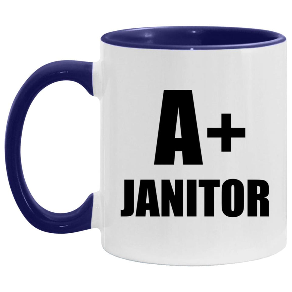 A+ Janitor - 11oz Accent Mug Purple