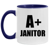 A+ Janitor - 11oz Accent Mug Purple
