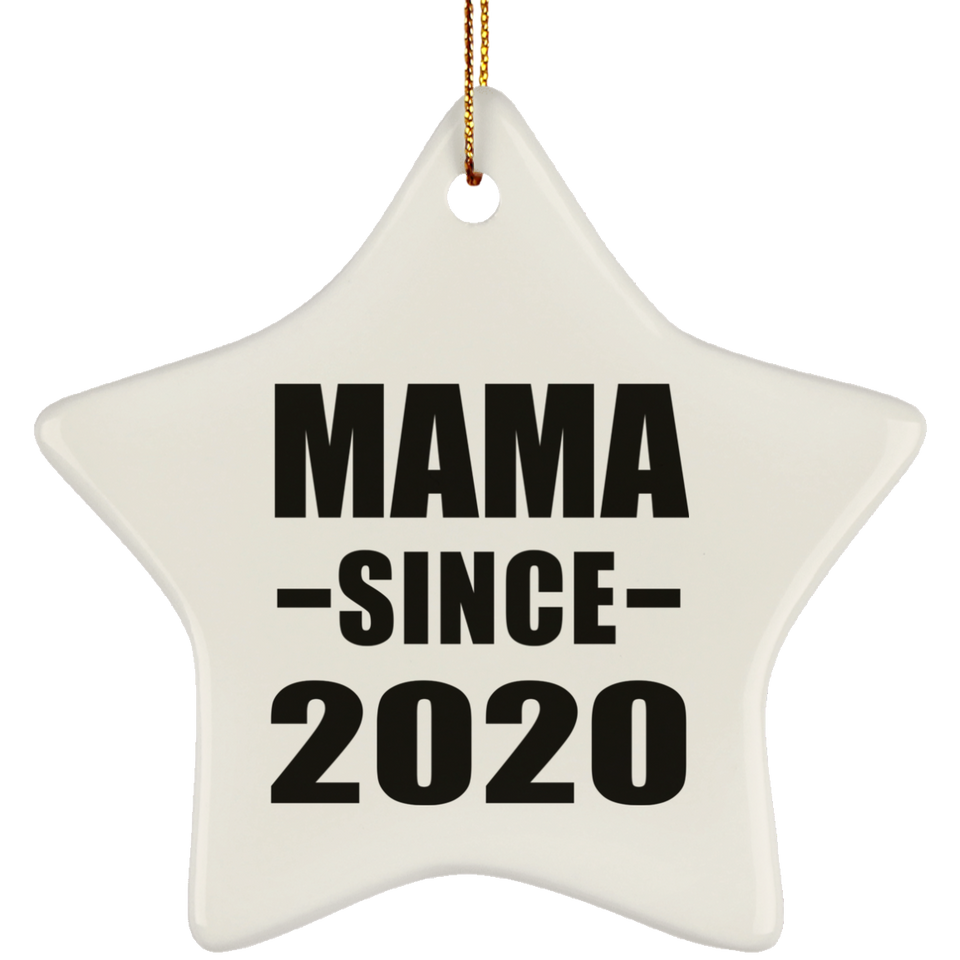 Mama Since 2020 - Star Ornament