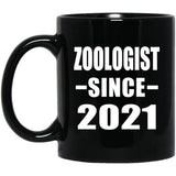 Zoologist Since 2021 - 11oz Coffee Mug Black