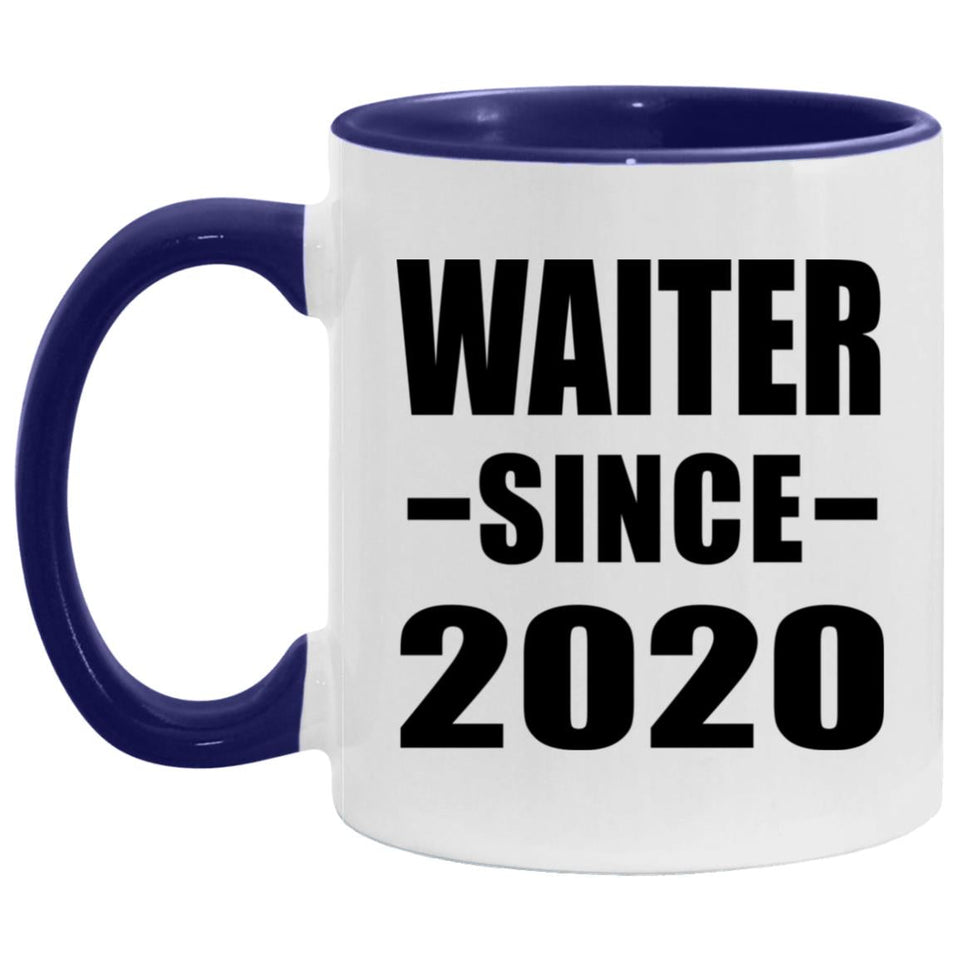 Waiter Since 2020 - 11oz Accent Mug Purple