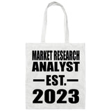 Market Research Analyst Established EST. 2023 - Tote Bag White