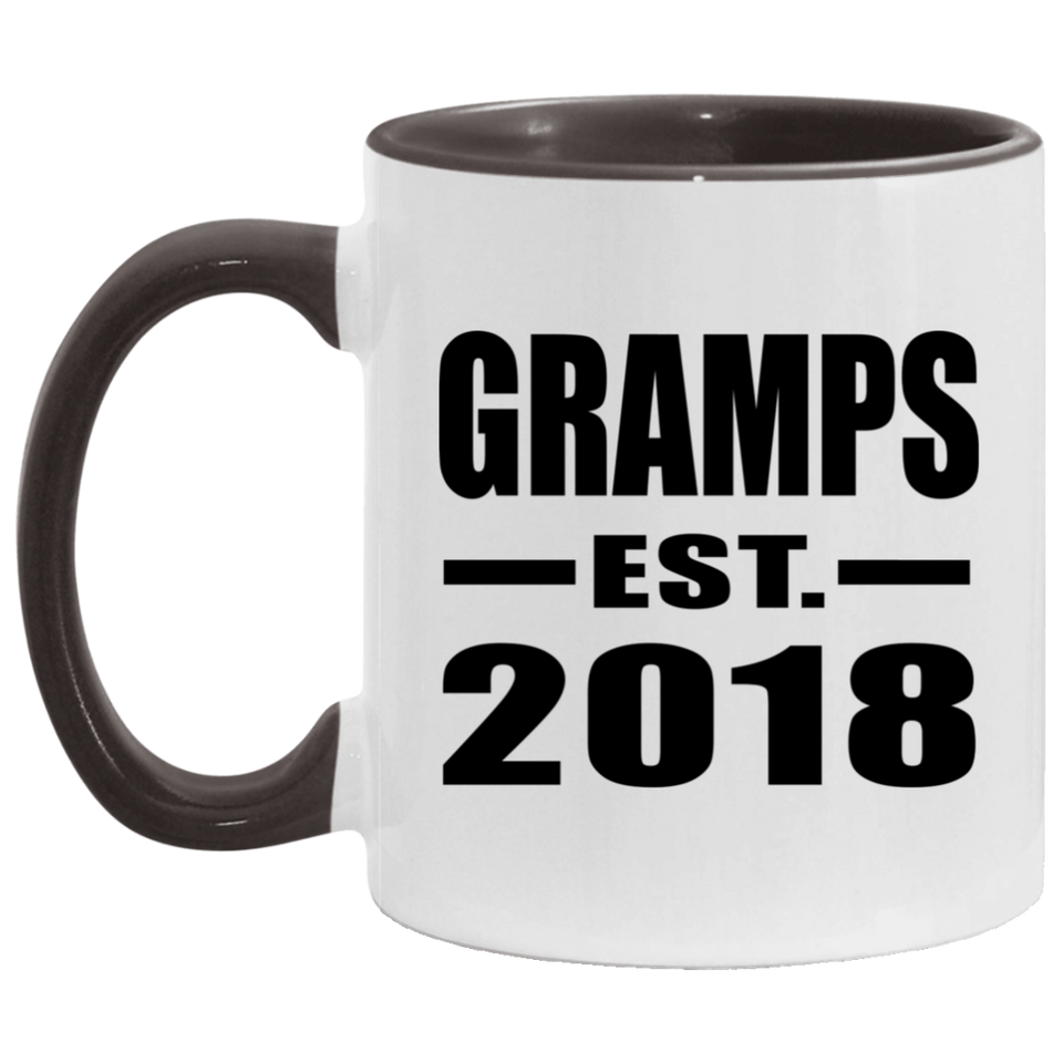 Gramps Established EST. 2018 - 11oz Accent Mug Black