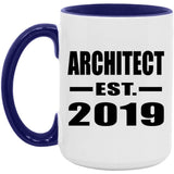 Architect Established EST. 2019 - 15oz Accent Mug Purple