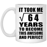 8th Birthday Took Square Root of 64 Years To Awesome - 11oz Coffee Mug