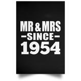 70th Anniversary Mr & Mrs Since 1954 - Poster Portrait