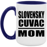 Slovensky Cuvac Mom - 15oz Accent Mug Purple