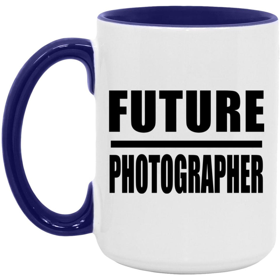 Future Photographer - 15oz Accent Mug Purple