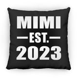 Mimi Established EST. 2023 - Throw Pillow Black