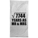 88th Anniversary Square Root of 7744 Years As Mr & Mrs - Hand Towel