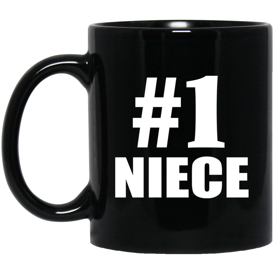 Number One #1 Niece - 11 Oz Coffee Mug Black