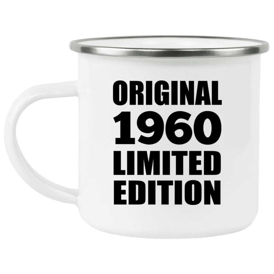 64th Birthday Original 1960 Limited Edition - 12oz Camping Mug