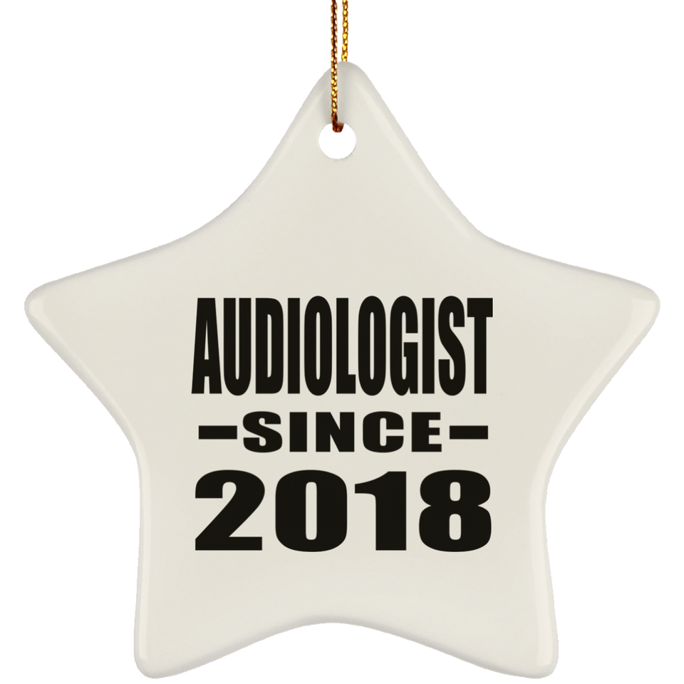 Audiologist Since 2018 - Star Ornament