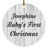 Josephine Baby's First Christmas - Circle Ornament F