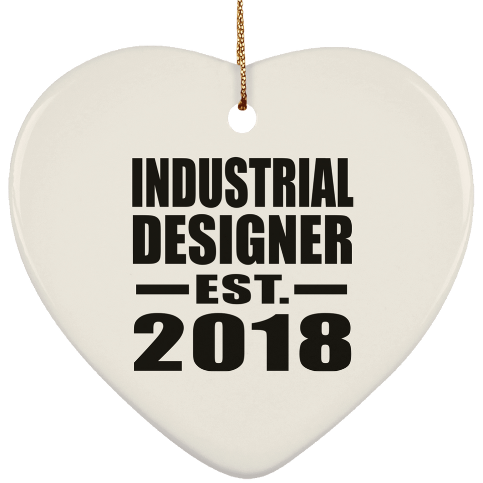 Industrial Designer Established EST. 2018 - Heart Ornament