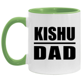 Kishu Dad - 11oz Accent Mug Green