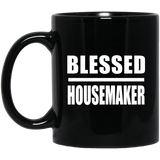 Blessed Housemaker - 11oz Coffee Mug Black