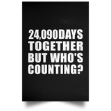 66th Anniversary 24,090 Days Together But Who's Counting - Poster Portrait