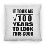 10th Birthday Took Square Root of 100 Years To Look Good - Throw Pillow