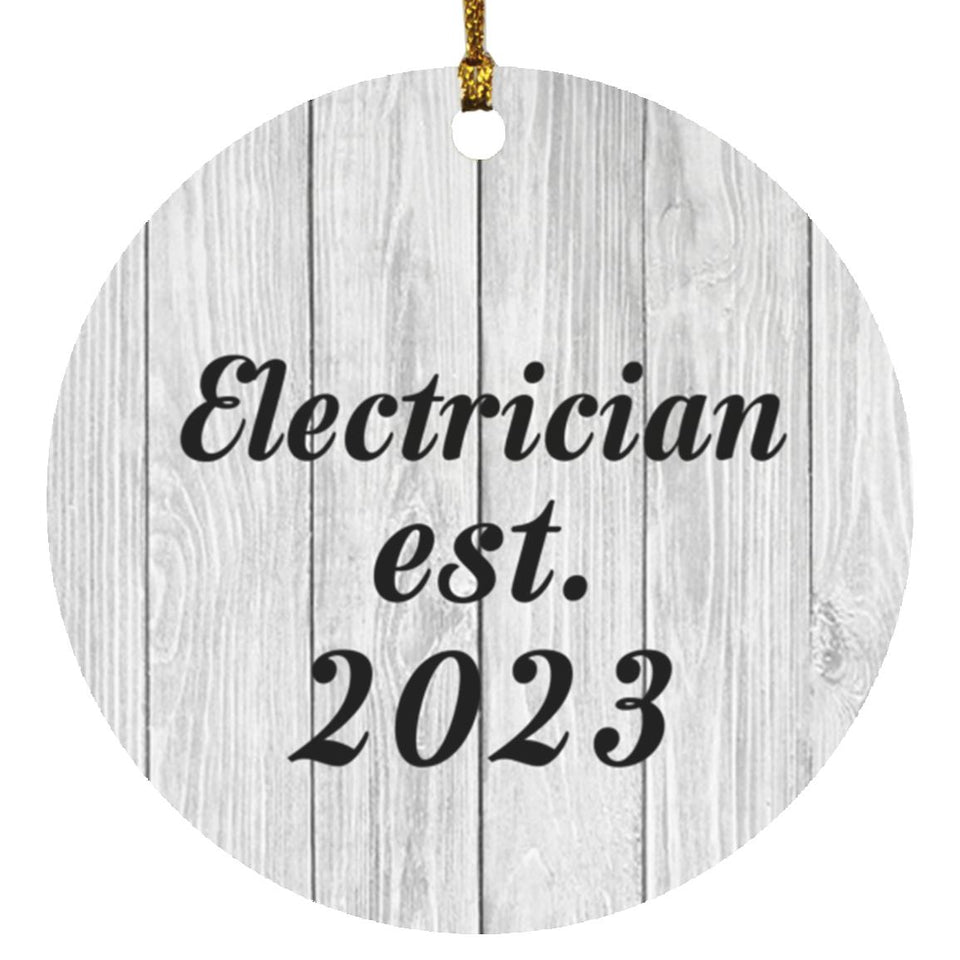 Electrician Established Est. 2023 - Circle Ornament F