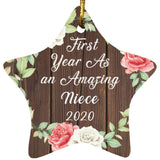 First Year As An Amazing Niece 2020 - Star Ornament A