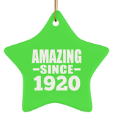 104th Birthday Amazing Since 1920 - Star Ornament