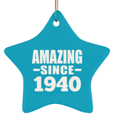 84th Birthday Amazing Since 1940 - Star Ornament