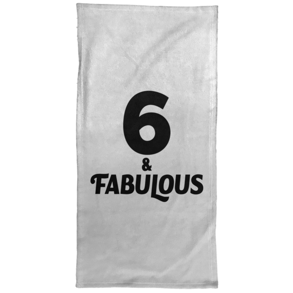 6th Birthday 6 & Fabulous - Hand Towel