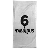 6th Birthday 6 & Fabulous - Hand Towel