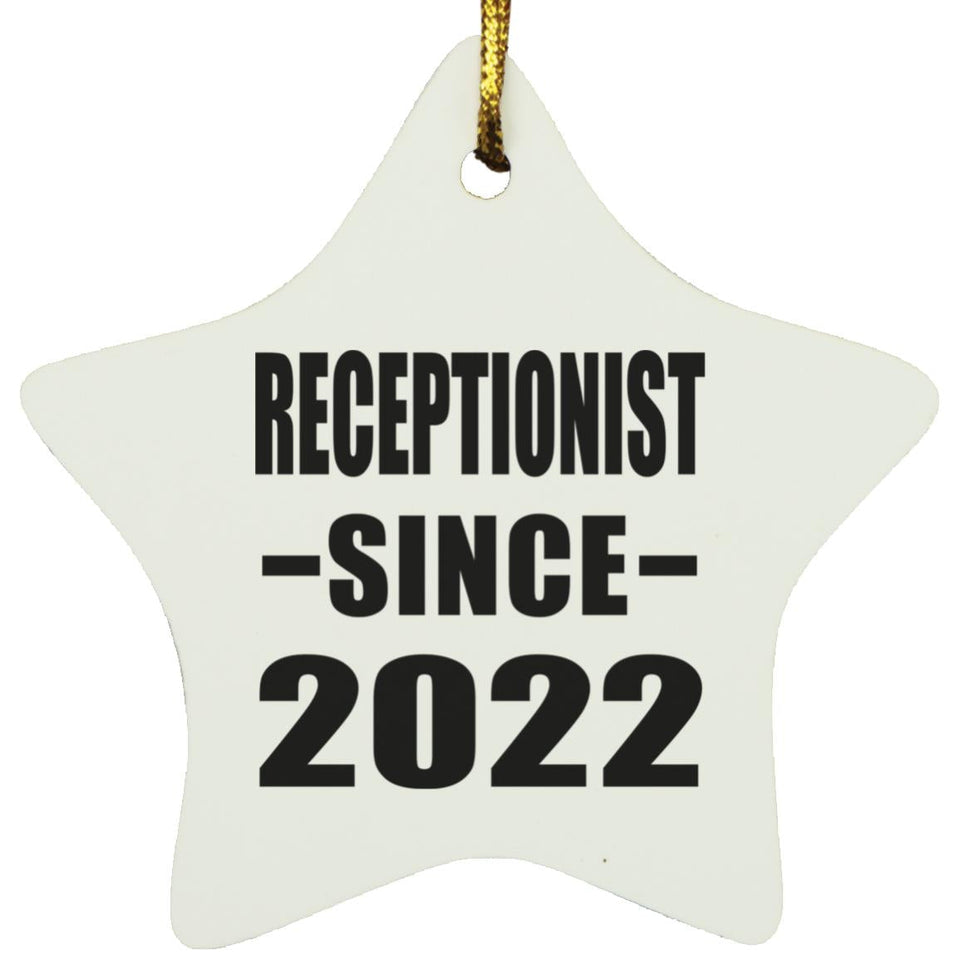 Receptionist Since 2022 - Star Ornament