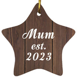 Mum Established Est. 2023 - Star Ornament D