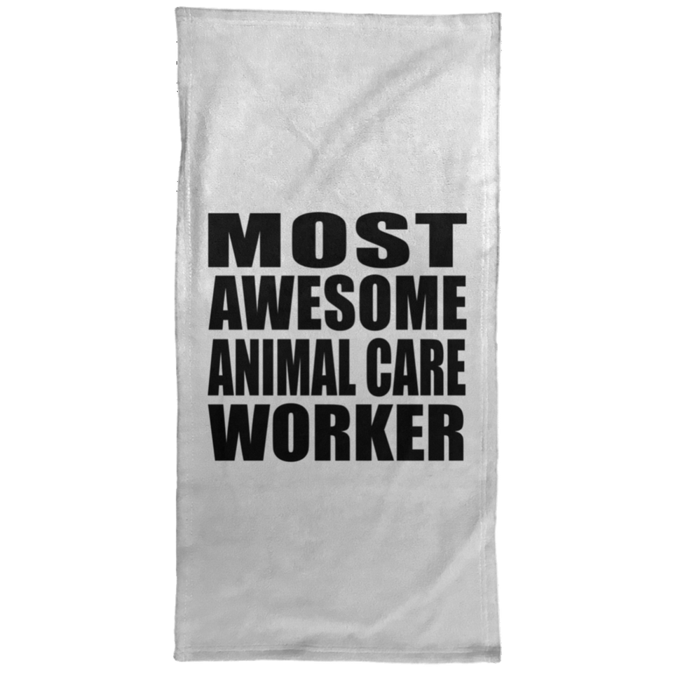 Most Awesome Animal Care Worker - Hand Towel